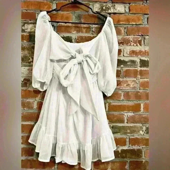 Lucy In The Sky Neia Ruffle Dress Size M - Picture 7 of 10